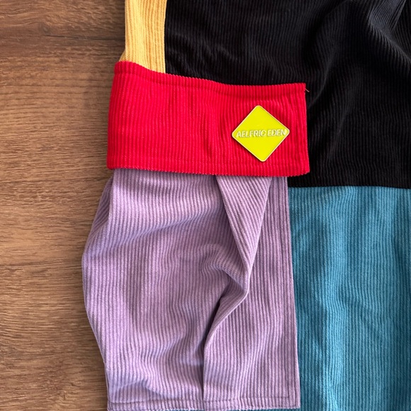Aelfric Eden ColorBlock Corduroy Patchwork Cargo Skater Pants Size XXL - Picture 6 of 15